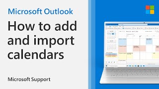 How to add or import a calendar to Outlook  Microsoft [upl. by Haneehs]