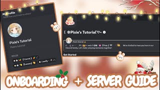 ONBOARDING AND SERVER GUIDE SETUP  DISCORD TUTORIAL [upl. by Rolfston]