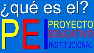 Qué es el PEI [upl. by Kneeland]