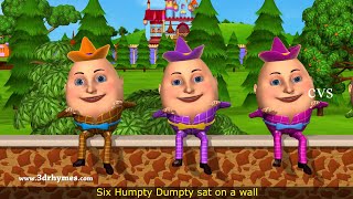 Humpty Dumpty Nursery Rhyme  3D Animation English Rhymes for children [upl. by Unam]