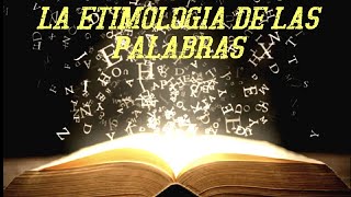 Etimología de las palabras [upl. by Esined]