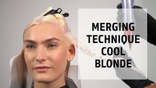 Cool Blonde Freehand Color Merging Technique  Lets Play Elumen Series  Goldwell Education Plus [upl. by Eikcin]