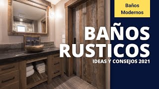 BAÑOS RUSTICOS  Consejos e Inspiración para Baños Rusticos Pequeños [upl. by Benedicto]