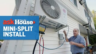 How to Install a WallMounted MiniSplit  Ask This Old House [upl. by Ayatal223]