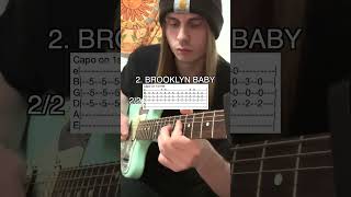 Top 5 Lana Del Rey Guitar Riffs With Tabs [upl. by Filmore]