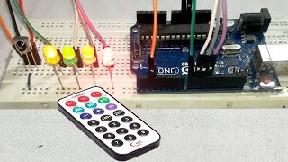 Arduino IR Remote Control LED  Arduino IR Receiver [upl. by Mcneely]