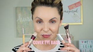 How To Hide amp Conceal Under Eye Bags  Basic 101  Elle Leary Artistry [upl. by Anitsirhcairam]