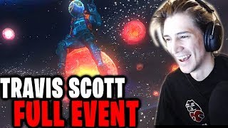 xQc Reacts to the Travis Scott Fortnite Concert  Astronomical Full Event  xQcOW [upl. by Assenahs198]