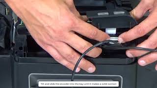 FARGO DTC1500 how to install OMNIKEY 5121 contactless encoder [upl. by Syramad]