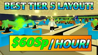 BEST TIER 5 LAYOUT FACTORY SIMULATOR  Roblox Factory Simulator [upl. by Holms]