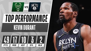 Kevin Durants 49PT TripleDouble Powers Nets to Game 5 W 🤯 [upl. by Nava334]