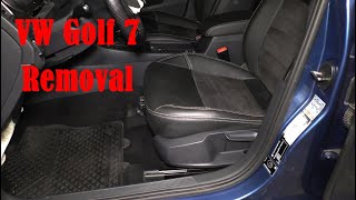 VW Golf 7  SITZE AUSBAUEN DEMONTIEREN TUTORIAL [upl. by Cirdes65]