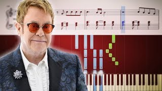 How To Play YOUR SONG by ELTON JOHN on piano [upl. by Nekal]