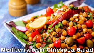 Mediterranean Chickpea Salad  The Delicious Crescent [upl. by Ches413]