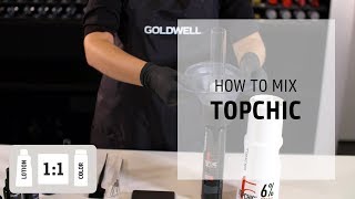 How to mix Topchic Hair Color  How to Mix  Goldwell Education Plus [upl. by Asiole]