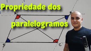 Quadriláteros 05 Propriedade dos paralelogramos [upl. by Creigh]