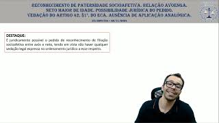 STJ INFO 834 paternidade socioafetiva e adoção [upl. by Assylem358]