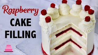 RASPBERRY CAKE FILLING RECIPE [upl. by Lyrahs]