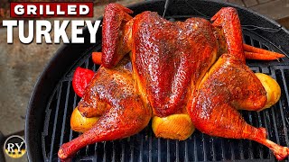 Turkey Grilled On The Weber Kettle [upl. by Surdna]