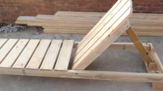 How to build a chaise lounge  pool chair part 1 [upl. by Ecnedurp]