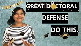 Dissertation Defense Tips [upl. by Webb828]