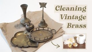 How to Clean Vintage Brass  2 Easy DIY Recipes [upl. by Sesom]