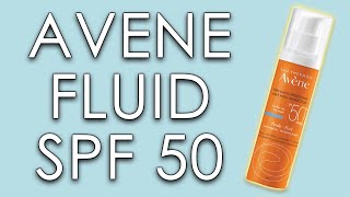 AVENE FLUID SPF 50  skin test short review amp INCI ingredients [upl. by Tanhya588]