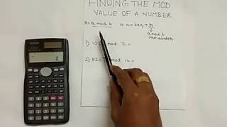 Calculating the MOD value using fx991 MS Calculator [upl. by Shifra]