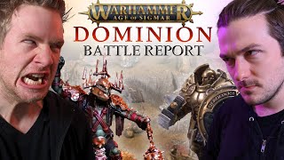 ORRUKS Vs STORMCAST AoS Dominion Battle Report  Warhammer Age of Sigmar 3rd edition [upl. by Onaled200]