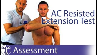 AC Resisted Extension Test  Acromioclavicular Joint Pathology [upl. by Zigrang]