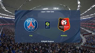 PSG vs Rennes 27092024 Ligue 1 PES 2021 [upl. by Rehctaht]