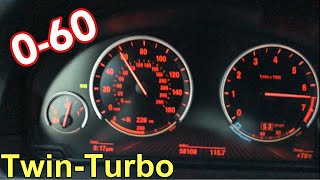 BMW 550i Stock 060 Pull Acceleration [upl. by Kylen287]