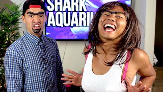 ROLANDA amp RICHARD Visit the Shark Aquarium [upl. by Evaleen]