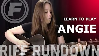 Learn to play quotAngiequot Acoustic by The Rolling Stones [upl. by Nerraj]