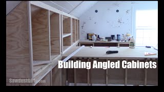 How to Build Angled Cabinets [upl. by Oiramaj174]