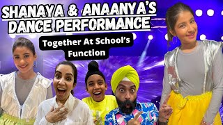 Shanaya amp Anaanya’s Dance Performance Together At School’s Function  RS 1313 VLOGS [upl. by Elliven]