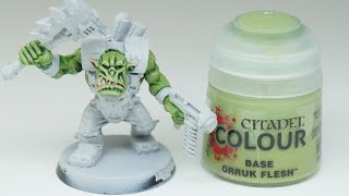 How To Paint Ork Skin with Orruk Flesh [upl. by Anigroeg186]