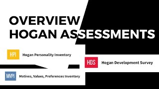 Hogan Assessment Overview 14  HPI HDS MVPI 2019 [upl. by Eillib]