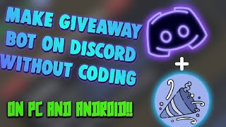 How to make a Giveaway bot for Discord in 6 mins No Coding Outdated [upl. by Ekud]