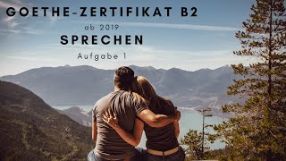 GoetheZertifikat B2  Sprechen Teil 1 Beispiel  Thema Partnersuche [upl. by Atoel]