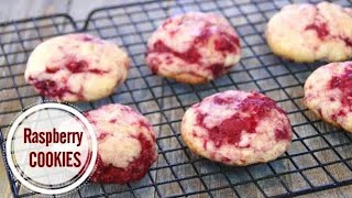 Chewy Raspberry Cookie Recipe  Simple and Easy [upl. by Ycinuq]