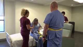 Physical Therapy Transfer Training  How To Transfer From Wheelchair To Bed [upl. by Atteras]