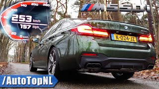 2021 BMW M550i xDrive LCI 530HP V8 ACCELERATION amp SOUND by AutoTopNL [upl. by Dacia]