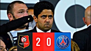 RENNES VS PSG 20  NASSER S’ÉNERVE [upl. by Hapte489]