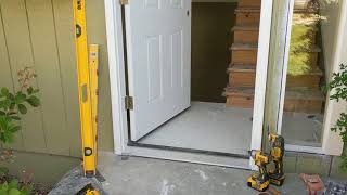 Jeld Wen Front Door Installation  Really crappy products and craftsmanship PART 1 [upl. by Atilrak]