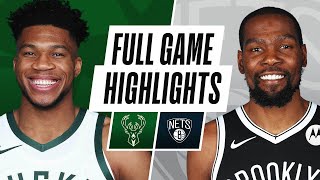 BUCKS at NETS  FULL GAME HIGHLIGHTS  January 18 2021 [upl. by Kaule]