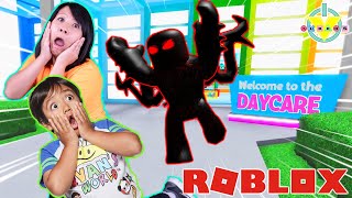 Ryan is a Baby in Roblox Let’s Play Roblox Day Care 2 with Ryan’s Mommy [upl. by Yeldah]