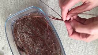 Weaving with pine needles how to start from scratch [upl. by Marcoux708]