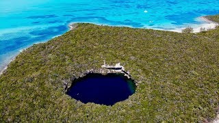 The Coolest Blue Hole IN THE WORLD Hoffmanns Cay Bahamas [upl. by Schou61]