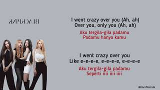 Blackpink  Crazy Over You  Lirik Terjemahan [upl. by Fredel969]